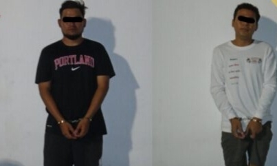 Los sujetos fueron detenidos en posesión de chalecos tácticos y droga Foto: Especial
