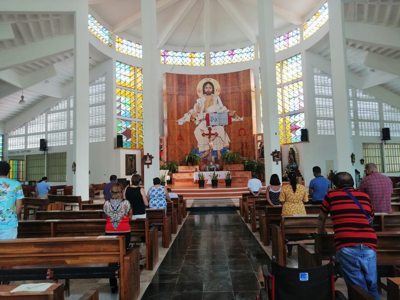 Iglesia en Chetumal realizaron misa dominical (Eric Martin)