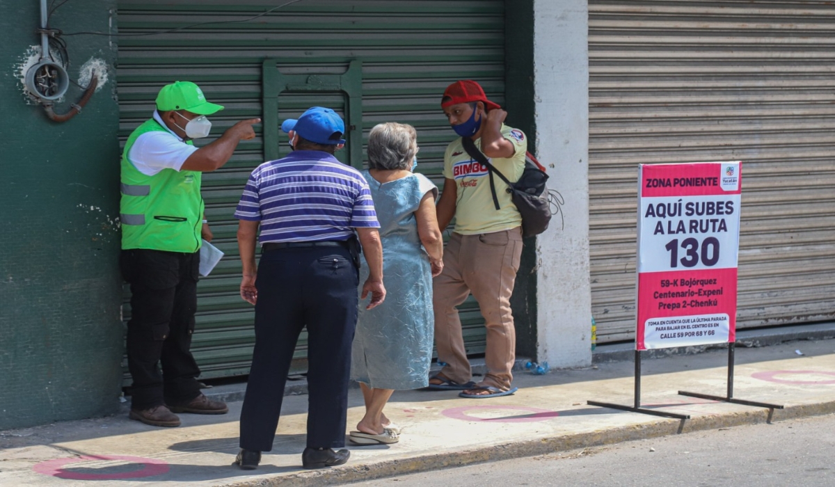 Cambio de paraderos consterna a usuarios del transporte en Mérida
