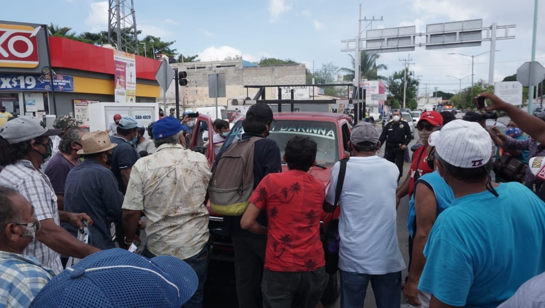 Pescadores de Altura se enfrentan contra conductores en la avenida Gobernadores