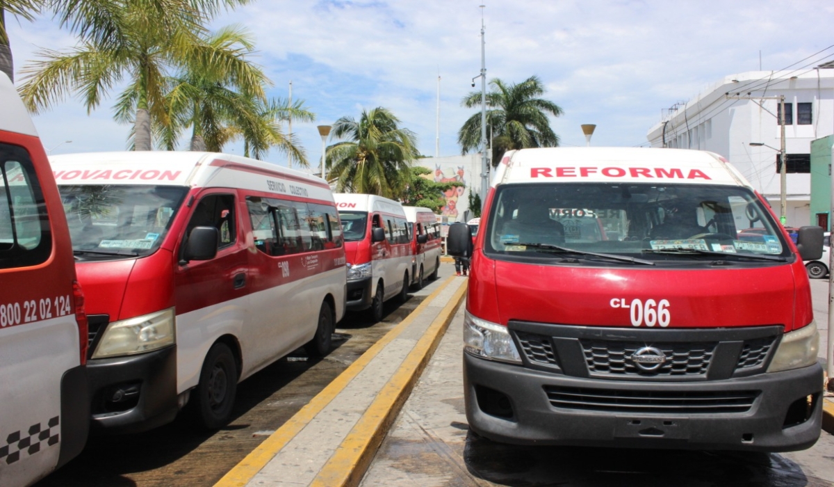 Choferes de combis en Ciudad del Carmen reportan disminución del 65% en sus servicios