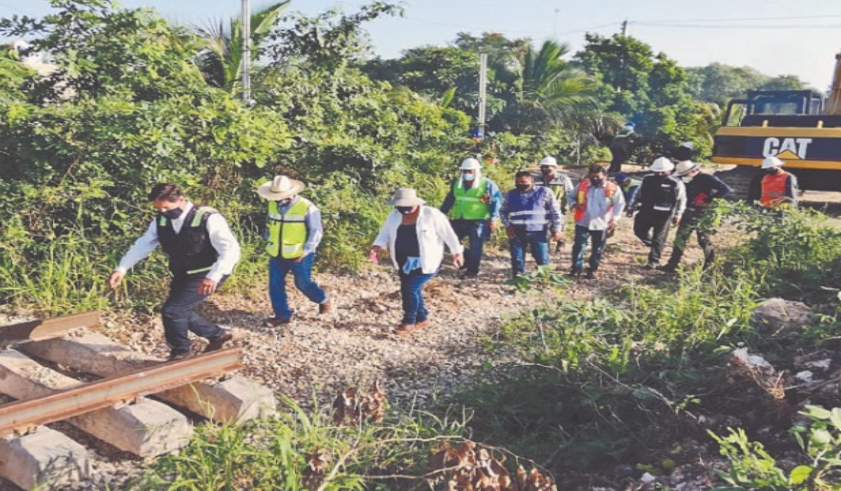 Tras suspensión, reanudan obras en el tramo Calkiní-Izamal del Tren Maya