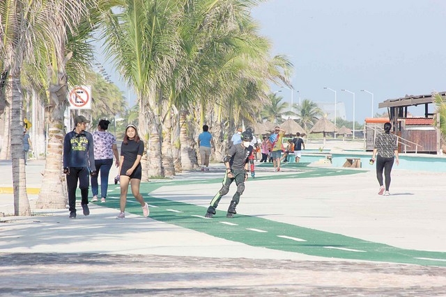 Aumenta movilidad en el Malecón Costero de Ciudad del Carmen