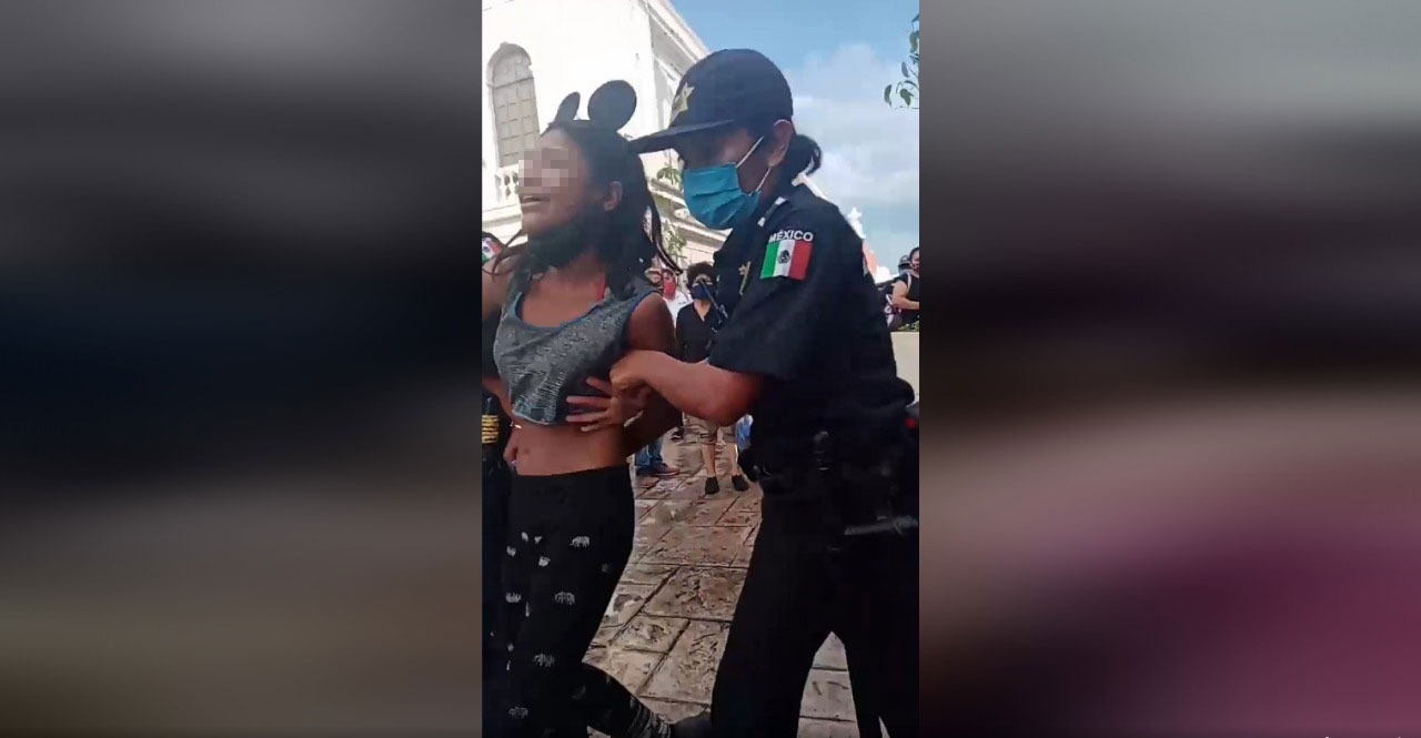 Video de presunta detención de niña en Mérida causa revuelo en redes