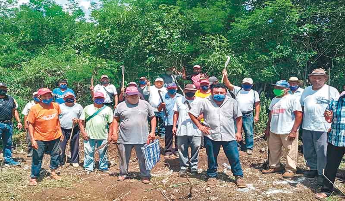 Por conflicto, ejidatarios de Motul montan guardias para cuidar sus terrenos