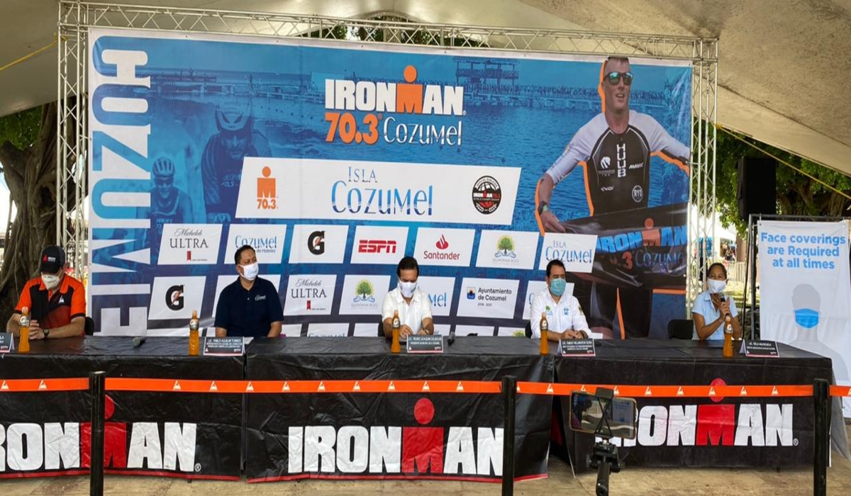 Más de mil atletas competirán en el Ironman 70.3 Cozumel