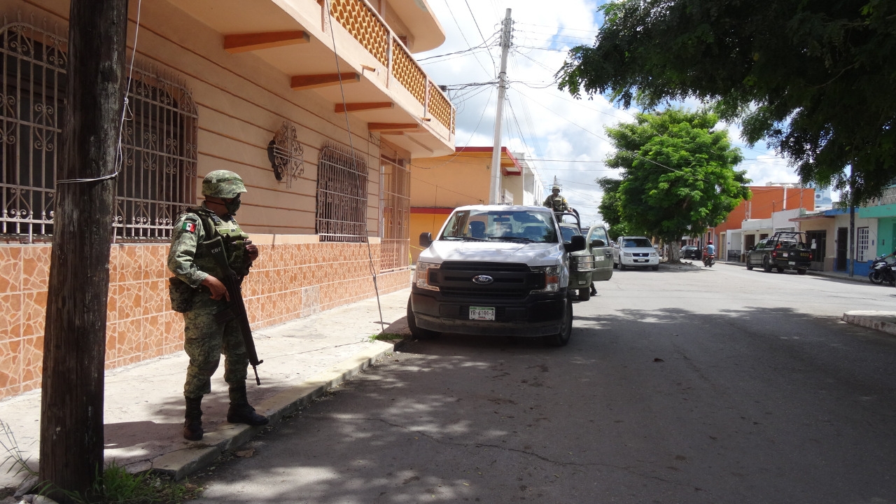 Operativo por presunto robo de gasolina en Progreso