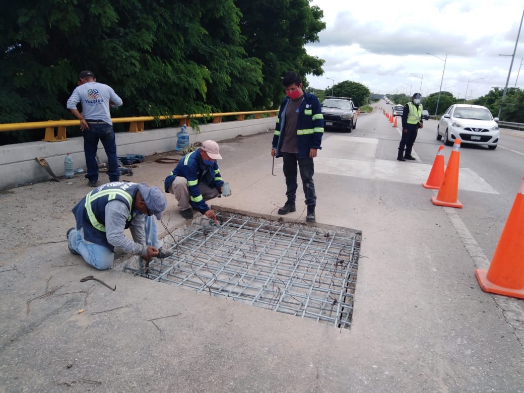 Cierran a la circulación el puente del Periférico de Mérida y la salida a Tekit de Regil