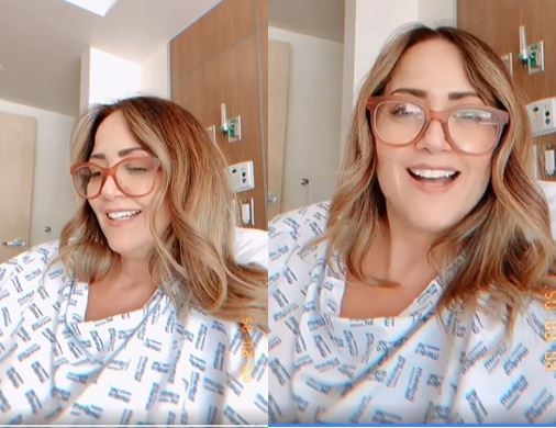 Sofocada en el hospital, Andrea Legarreta confirma que tiene neumonía por COVID (VIDEO)