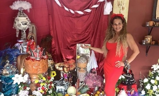 Niurka comparte en Instagram su altar de Santería