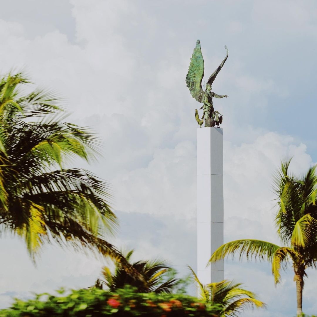 La estatua del Ángel Maya en Campeche, una representación del mestizaje