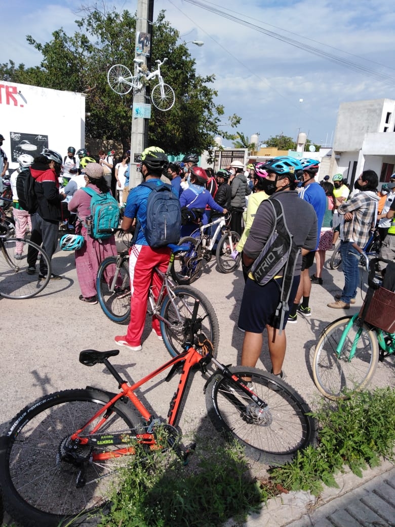 Con rodada y homenaje, despiden a ciclista fallecido en Ciudad Caucel