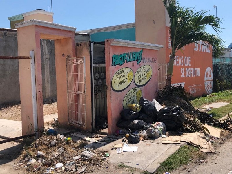 Calles de Chetumal 'inundadas' de basura