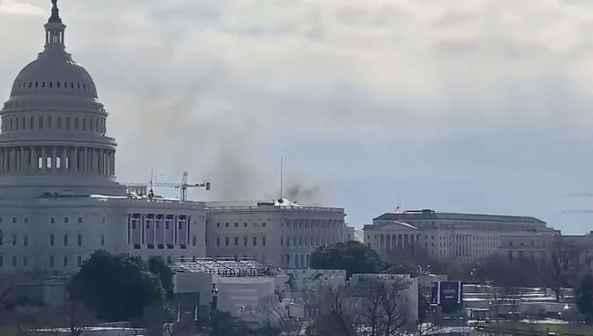 Incendio cerca del Capitolio de EU activa las alarmas de seguridad