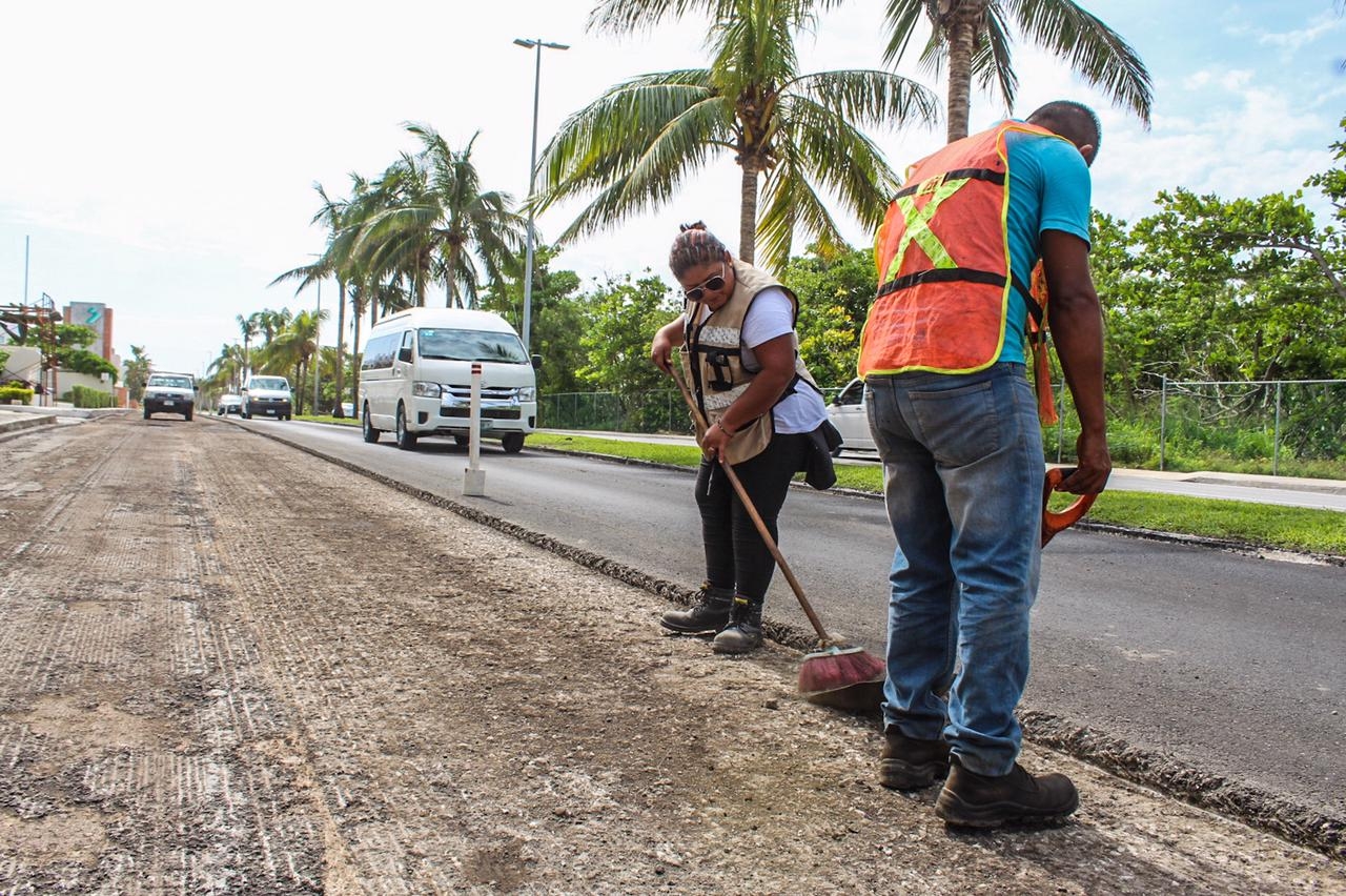 Inician obras de reencarpamiento en Zona Hotelera de Cancún