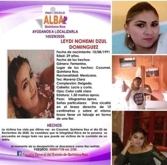 Extienden búsqueda de mujer desaparecida en Cozumel a nivel nacional