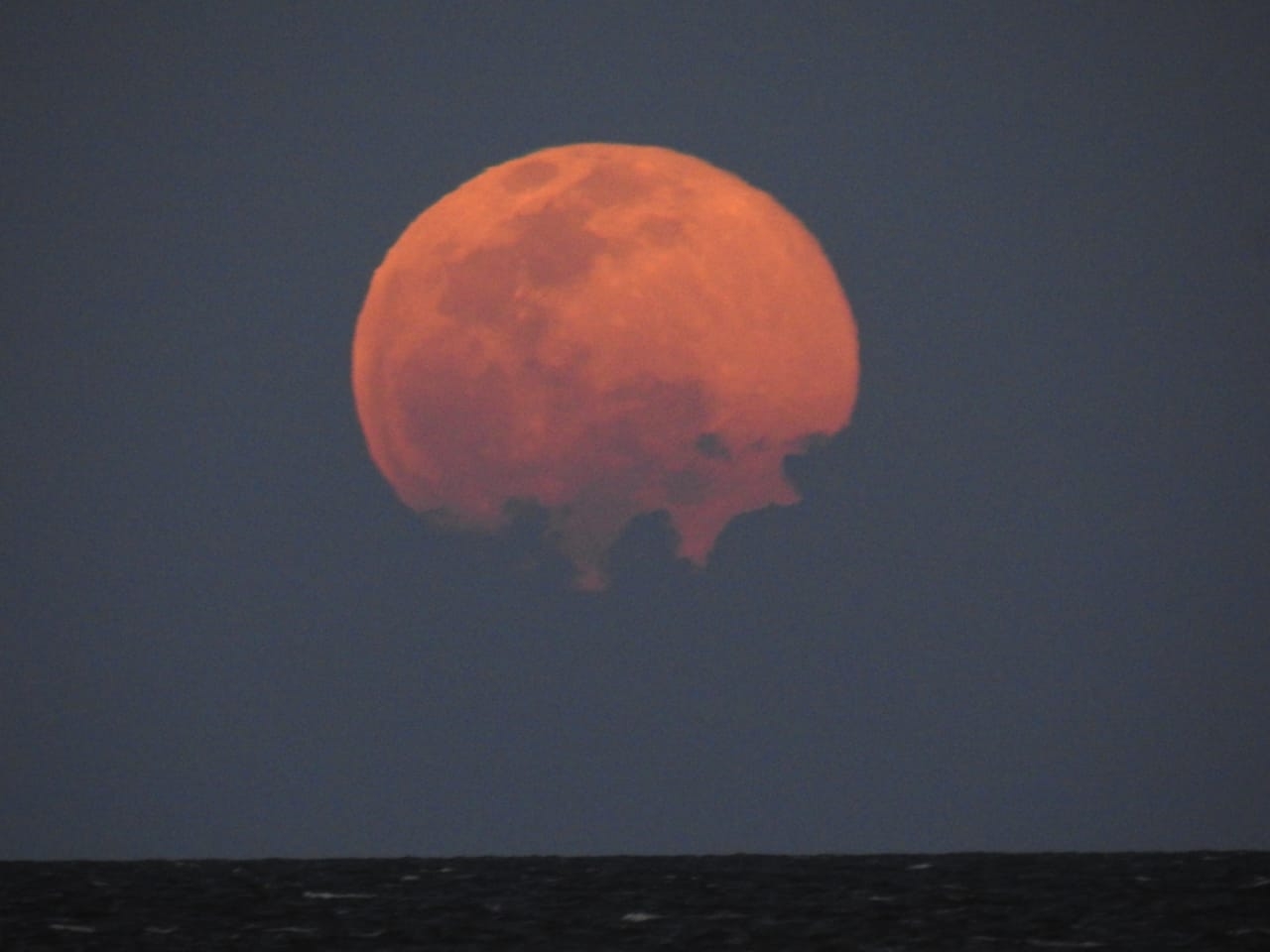 Chetumaleños disfrutan de la "Luna del lobo"