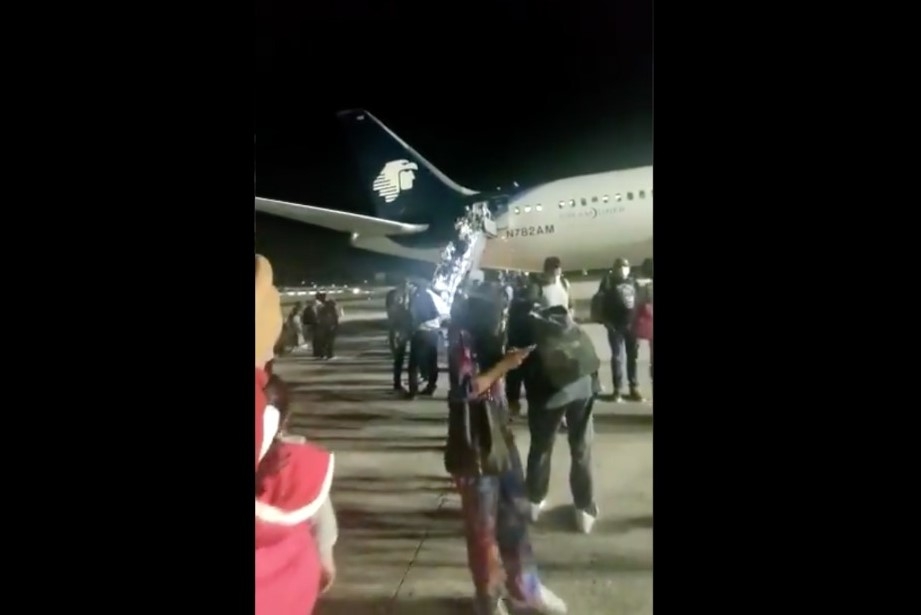 Reportan incidente durante despegue de un avión de Aeroméxico en Cancún