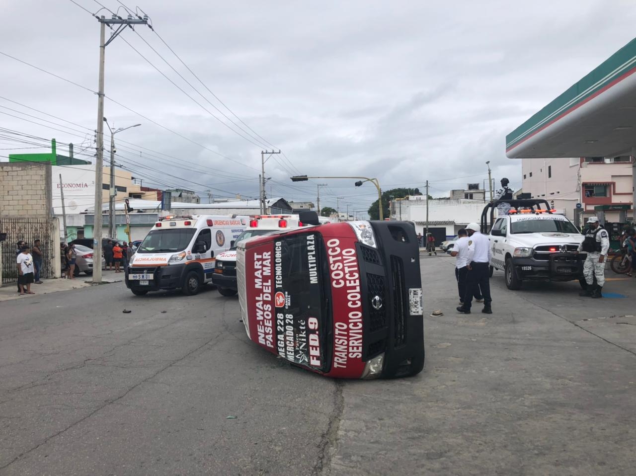 Así terminó la unidad de transporte público