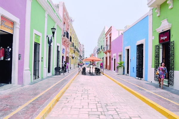 Calle 59, principal corredor turístico de Campeche