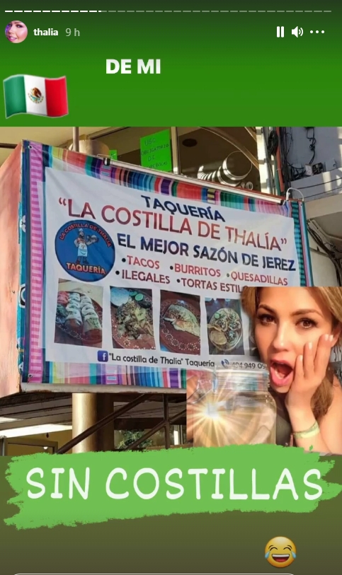 Taquería se hace famosa a costillas de Thalía