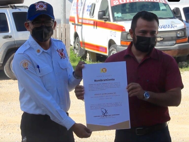 Nombran a Rodolfo Caamal Tuz como nuevo director de Bomberos en Chetumal