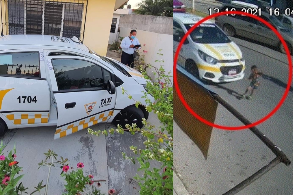 Tras el atropellamiento del menor de tres años en Chetumal, el taxista se refugió en su domicilio para evitar ser detenido