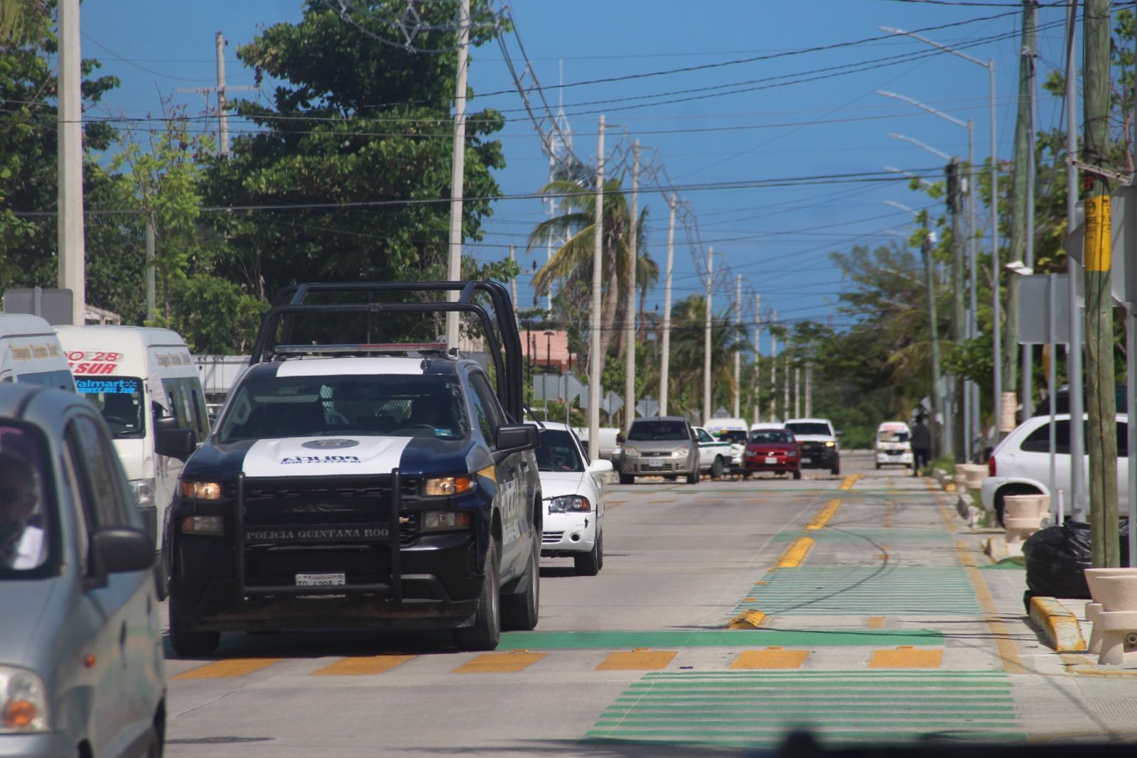 La Policía Quintana Roo patrulló las zonas aledañas a la terminal Marítima de Puerto Juárez tras el reporte de secuestro