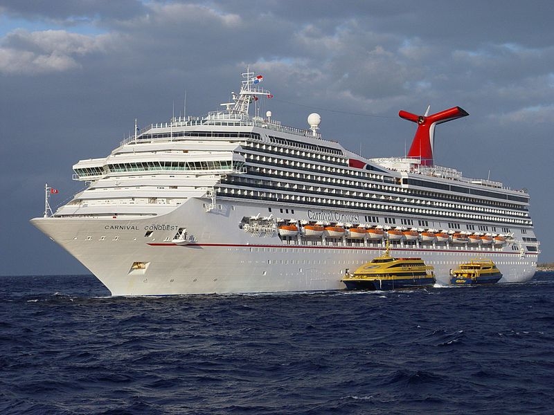 Crucero 'Carnival Conquest' cancela arribo a Cozumel; sólo llegan cuatro embarcaciones