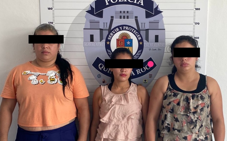 Las mujeres fueron identificadas como Cindy K.G de 31 años de edad; Katerin F.M., de 30 años y Leslye M.R.G., de 26 años