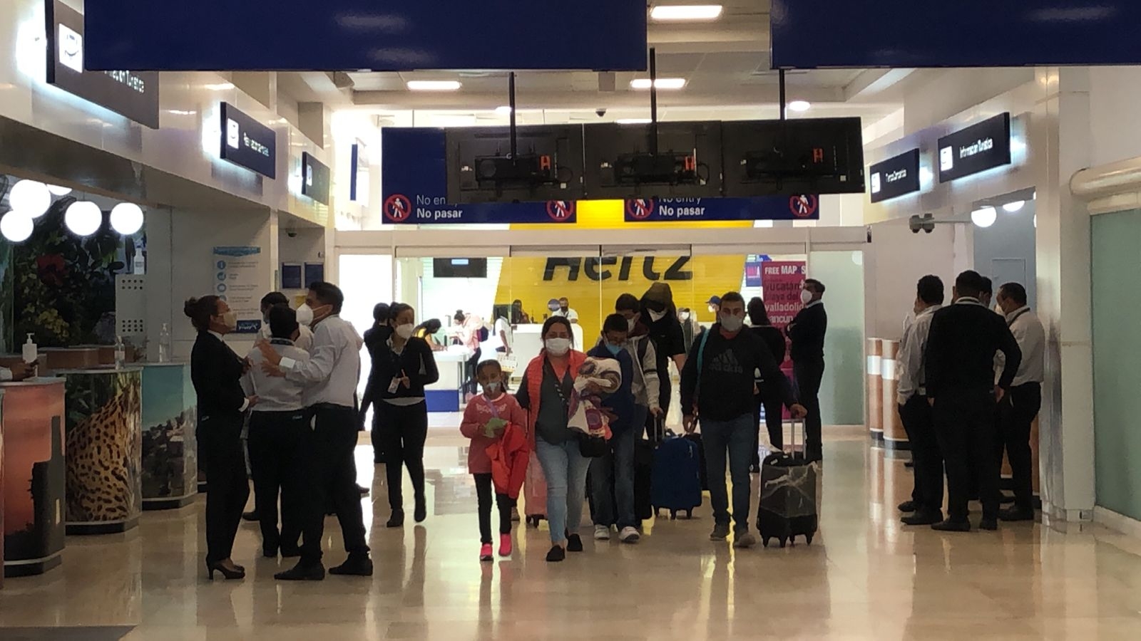 El aeropuerto de Cancún programó 441 vuelos en sus terminales, según reportó Grupo Aeroportuario del Sureste