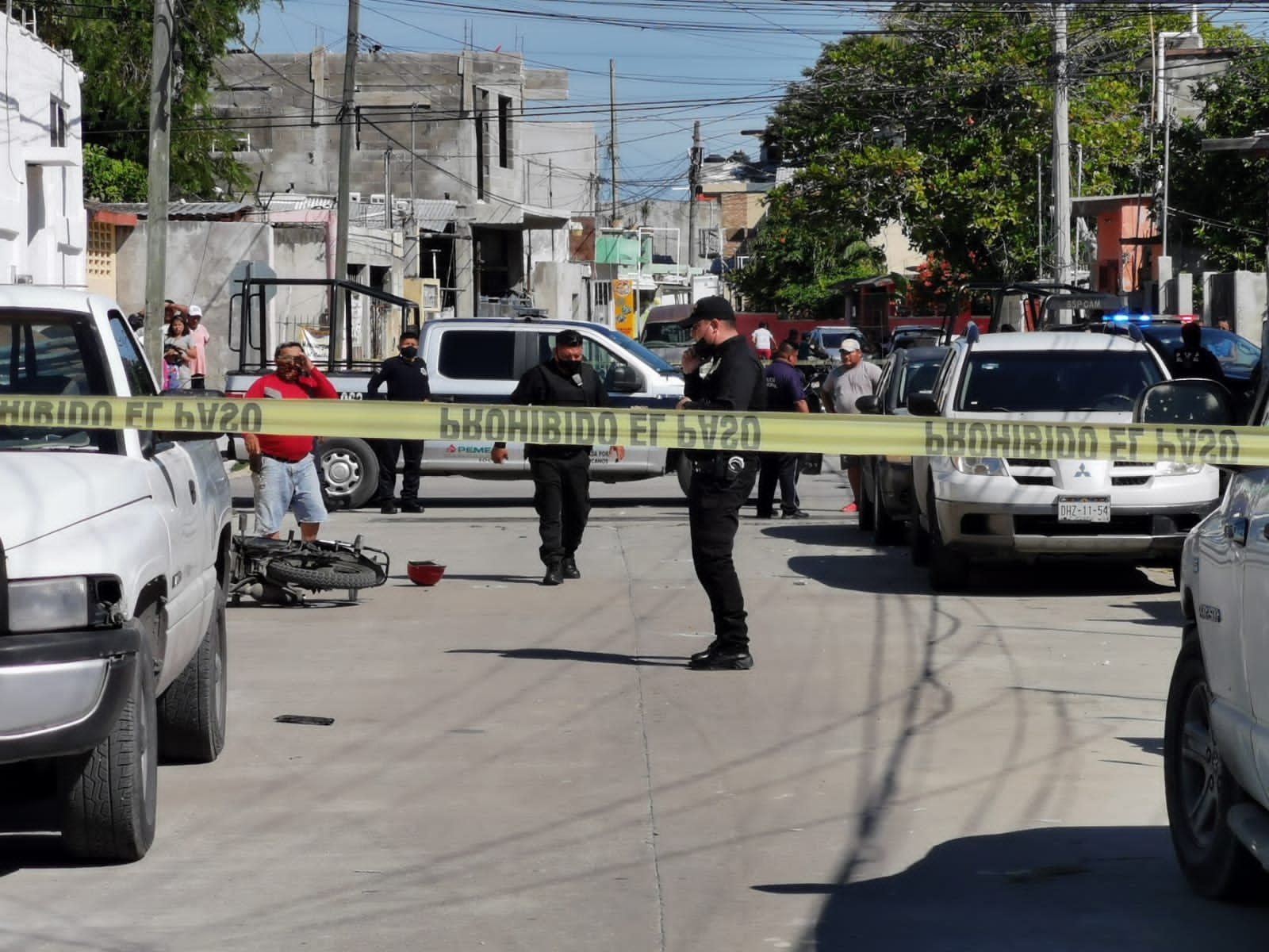 Ejecutan a un motociclista en la colonia Benito Juárez en Ciudad del Carmen