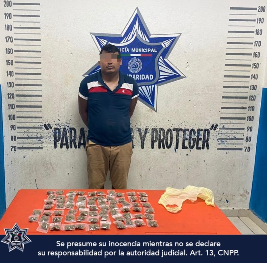 El hombre fue detenido en la colonia Colosio de la ciudad de Playa del Carmen