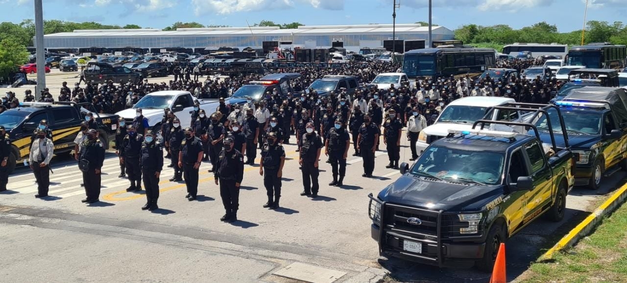 Yucatán, único estado con exceso de policías en México: Sedena 