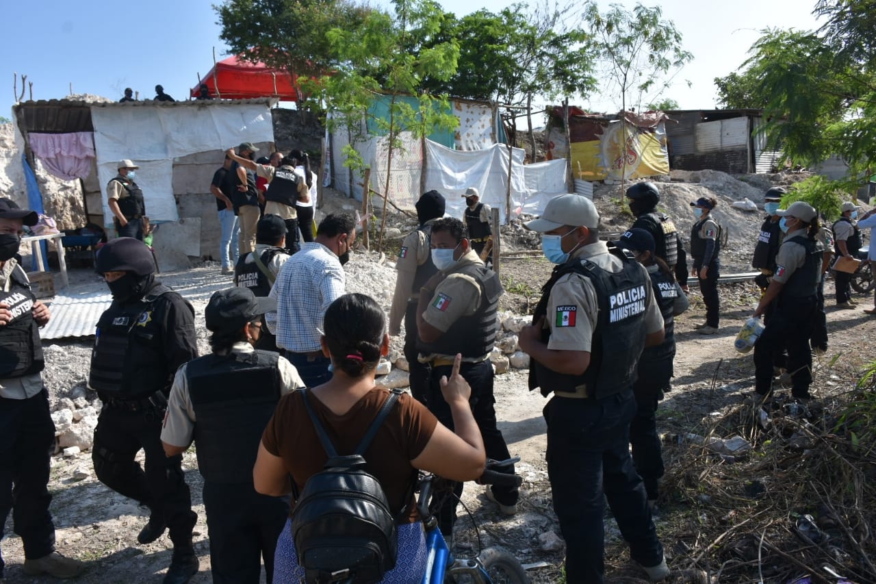 SSP Campeche desaloja a 50 familias en la colonia 20 de noviembre