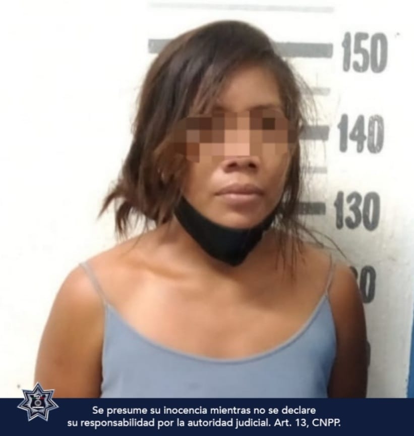 Detienen a mujer por presuntamente golpear a su hijo en Playa del Carmen