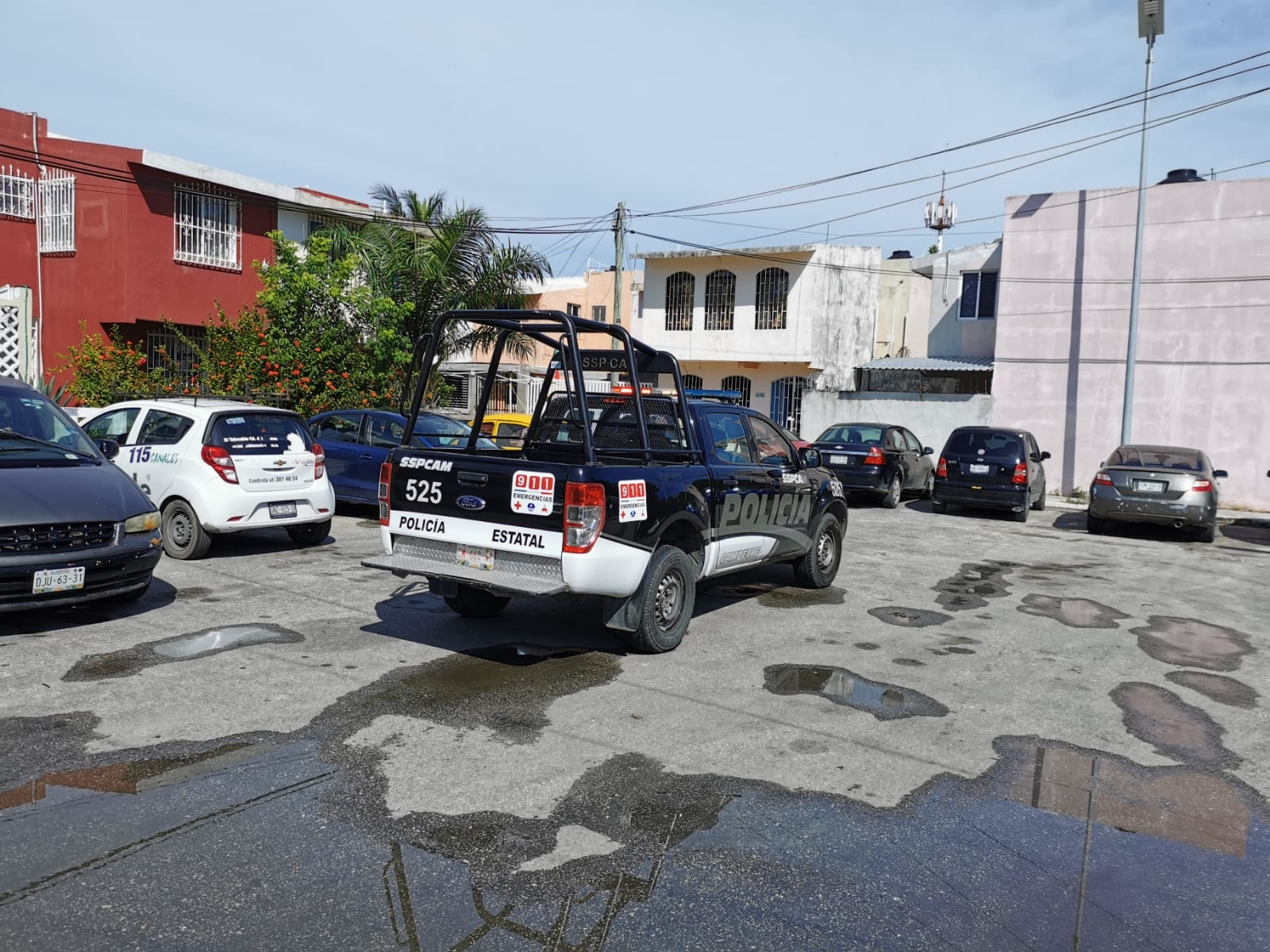 Al sitio arribaron agentes de la Policía Estatal preventiva quiénes dieron fe de los hechos