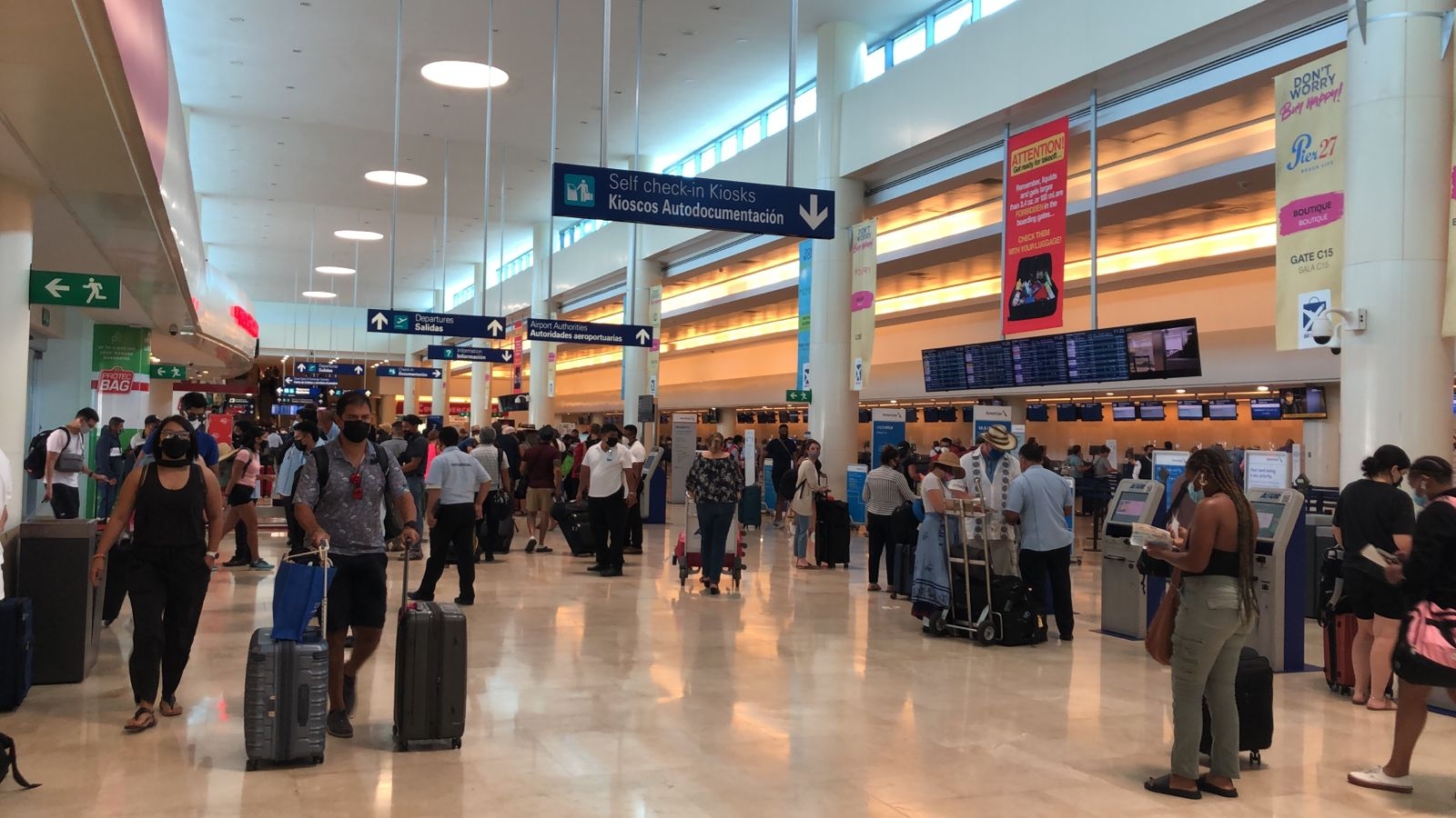 Aeropuerto de Cancún programa 385 vuelos este primer miércoles de octubre