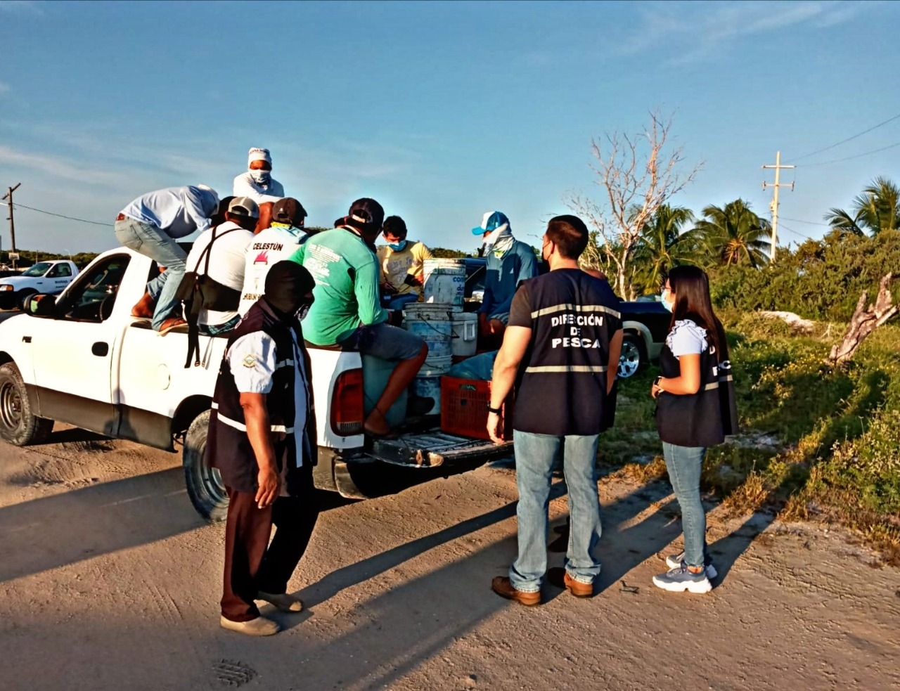 El operativo se realizó en el refugio pesquero de Chuburná