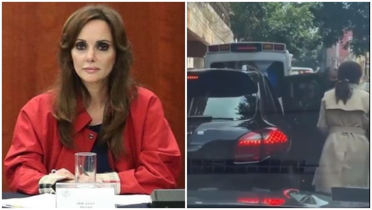 Exhiben a la senadora Lilly Téllez en un Porsche; asegura que es del padre de su hijo