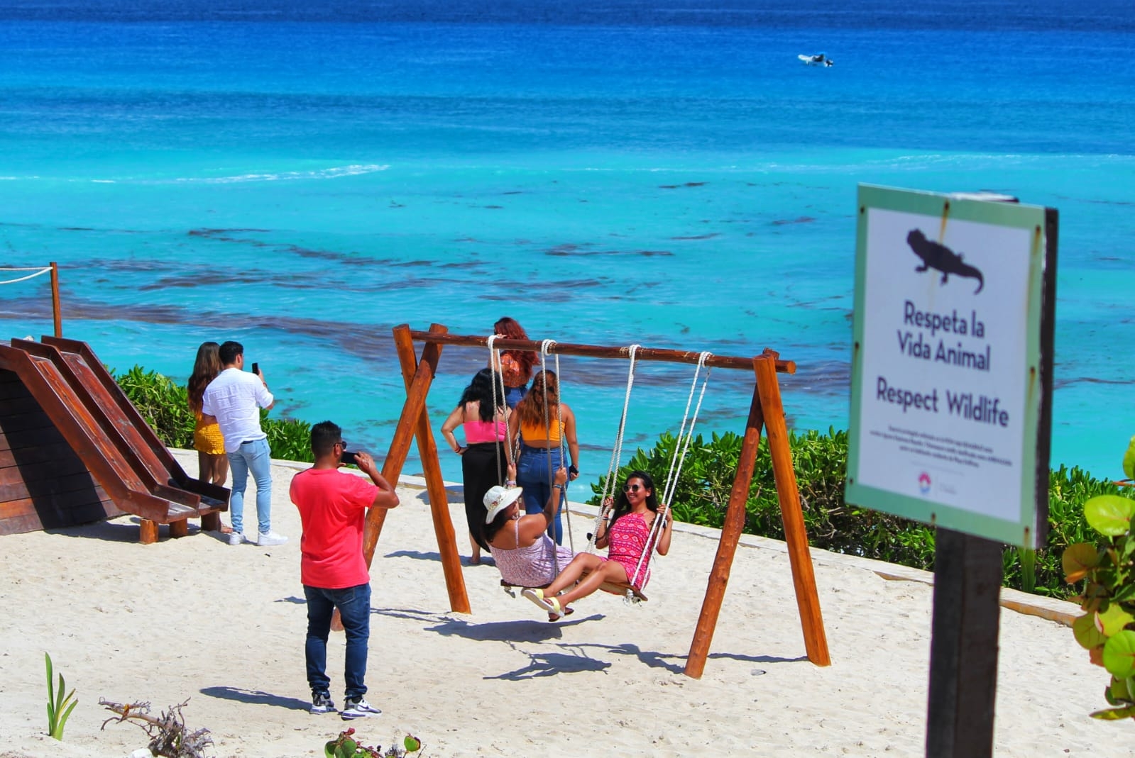 El municipio con gran afectación es Tulum con dos playas con recale de sargazo muy alto