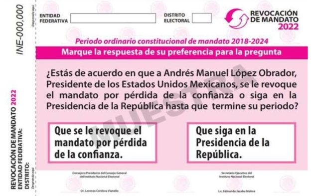 Revocación de mandato de AMLO: INE abre plazo para recaudación de firmas