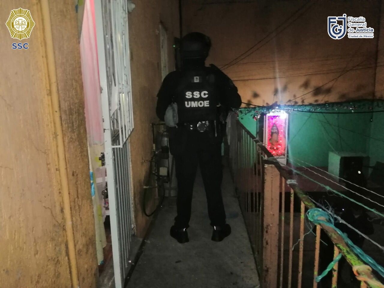 En el inmueble localizado en la calle Pintores, se desplegó un operativo de los uniformados de la SSC