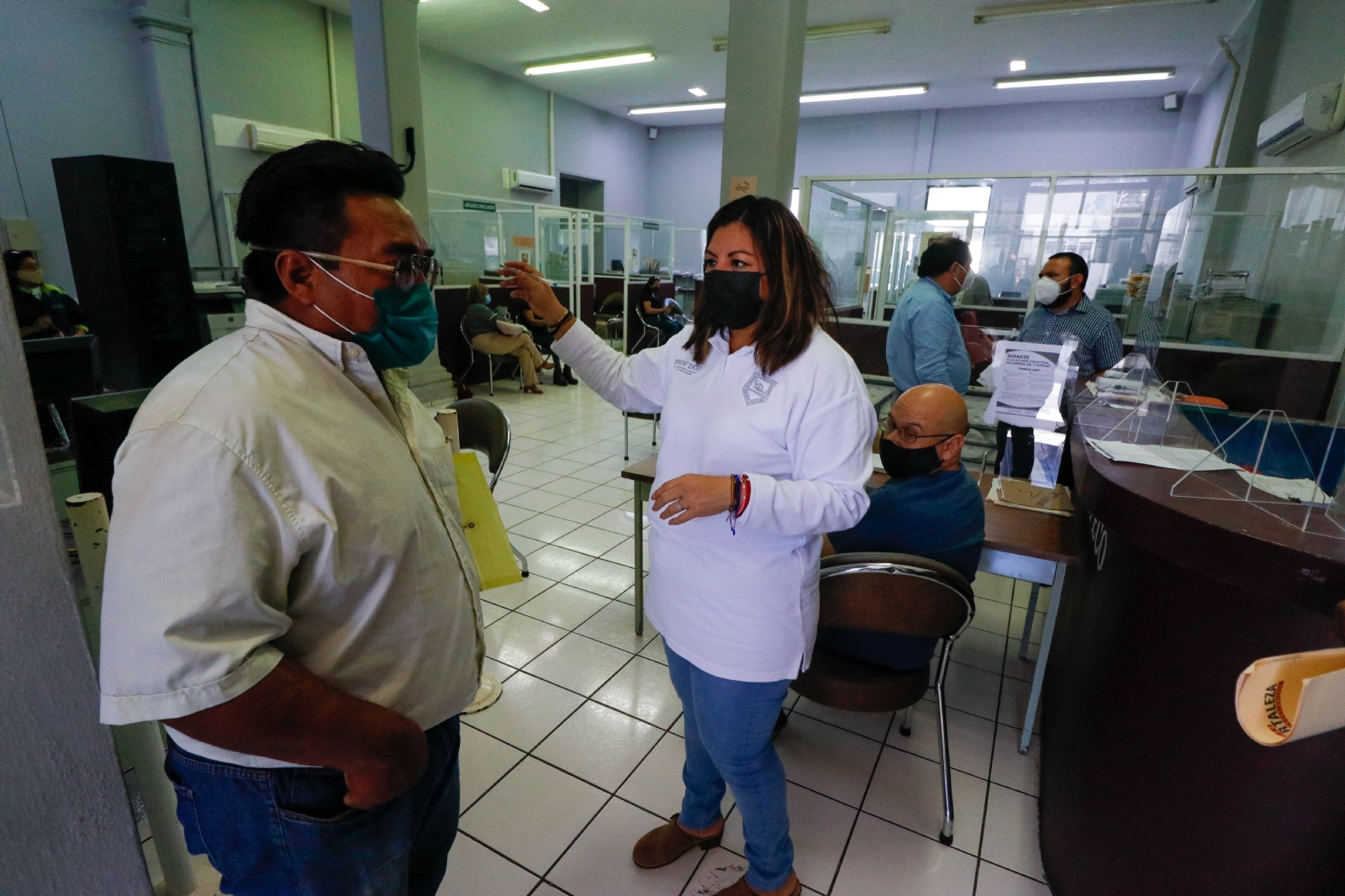 Se habilitó un área especial en la delegación local para la atención exprés de los usuarios que requieren información