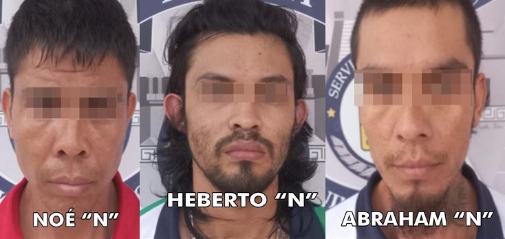 Detienen a tres hombres con cocaína y cristal en Playa del Carmen