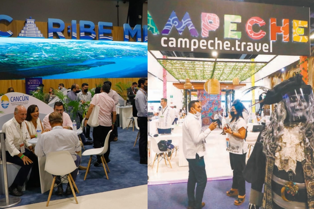 Quintana Roo se vio opaca en diseño, respecto a la explosión de color del stand de Campeche en el Tianguis Turístico de Mérida