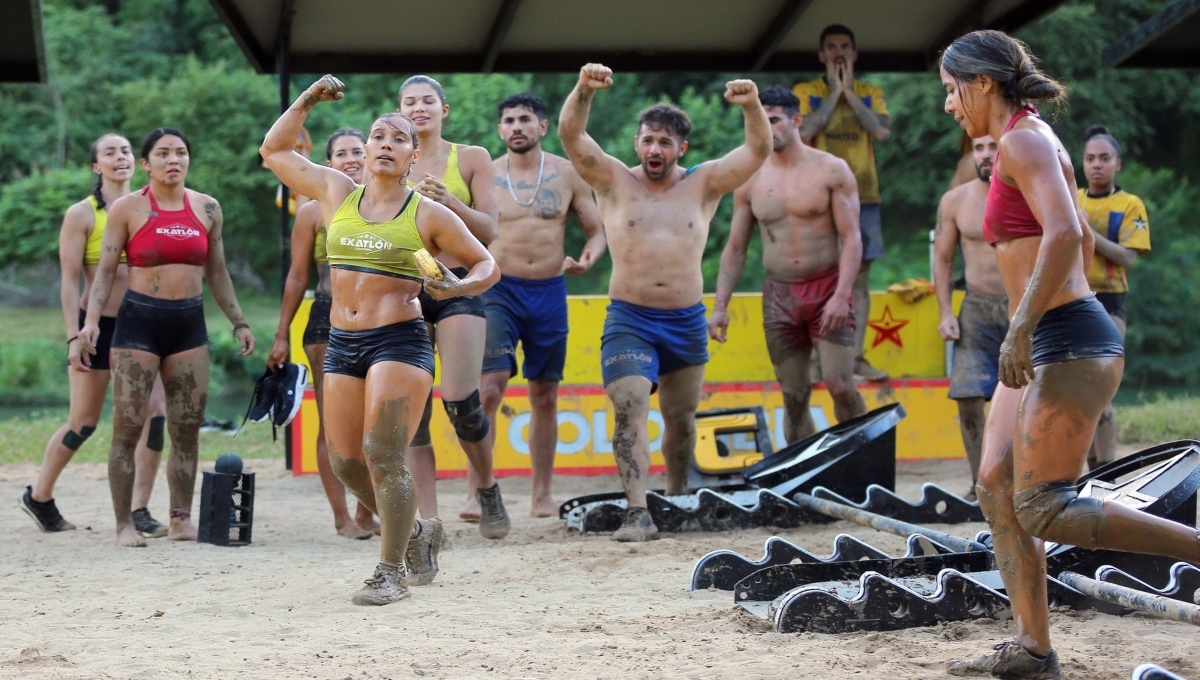 Durante las 15 semanas de competencia en Exatlón, Guardianes ha perdido a ocho integrantes, mientras que Conquistadores solo seis eliminados y dos más han salido por lesión. Foto: Twitter Exatlón México