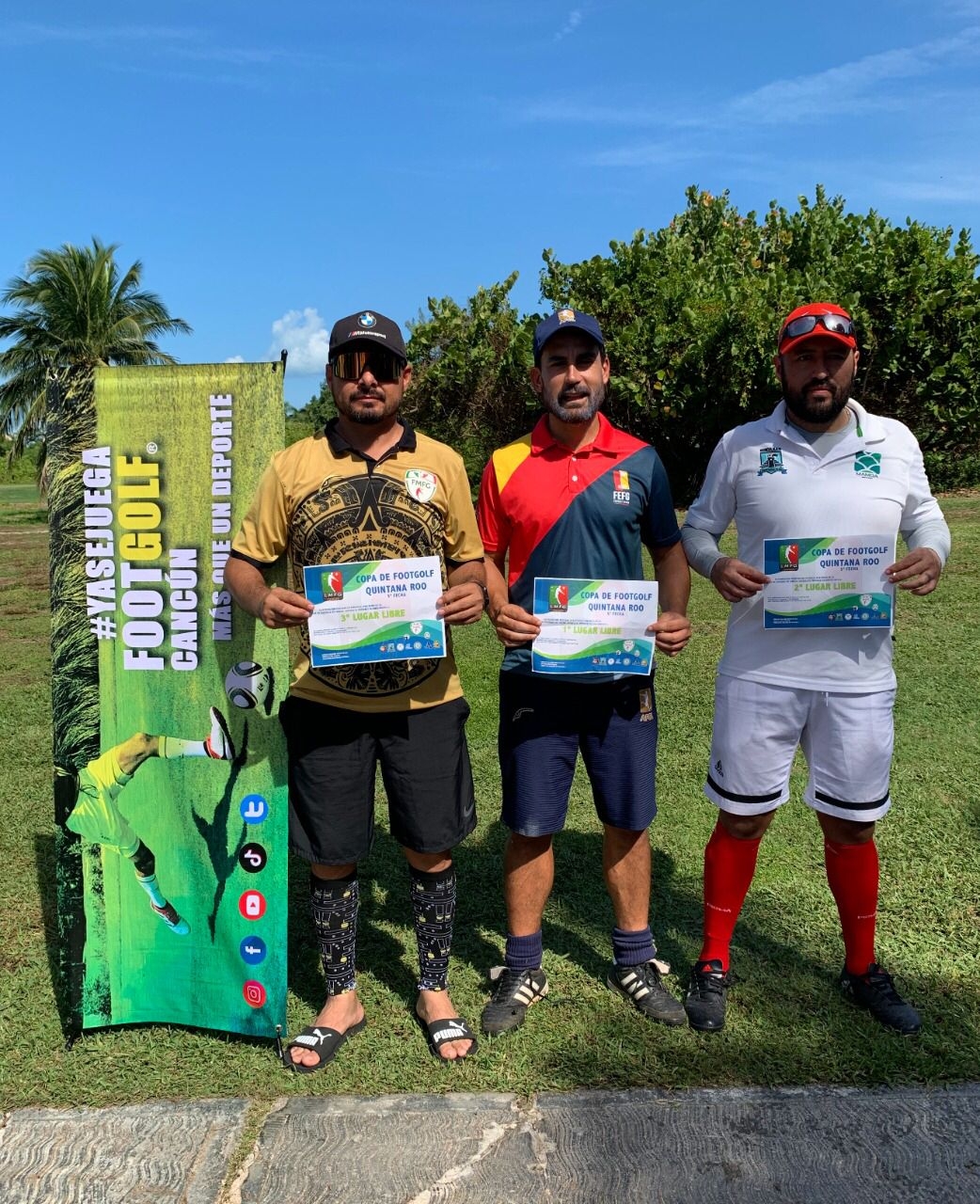 Piero Menor se lleva el título absoluto de la liga de FootGolf de Cancún