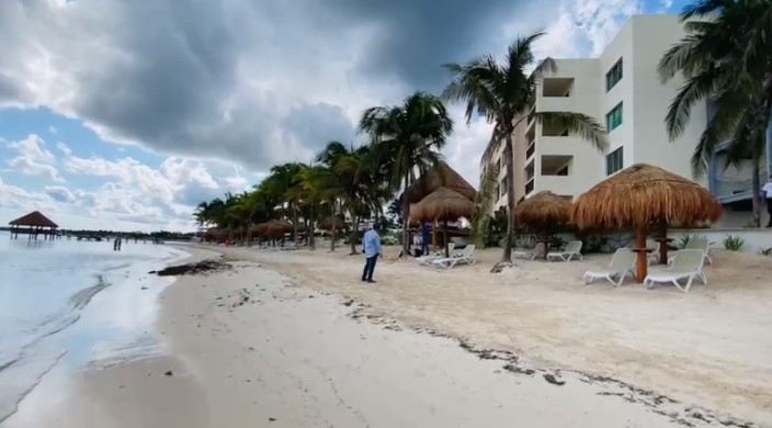 Así luce actualmente la playa donde ocurrió el tiroteo en Puerto Morelos: VIDEO