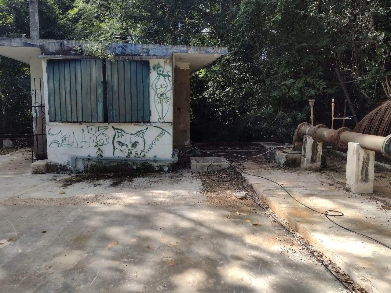 Instalaciones de agua potable en Carrillo Puerto, víctimas de la delincuencia